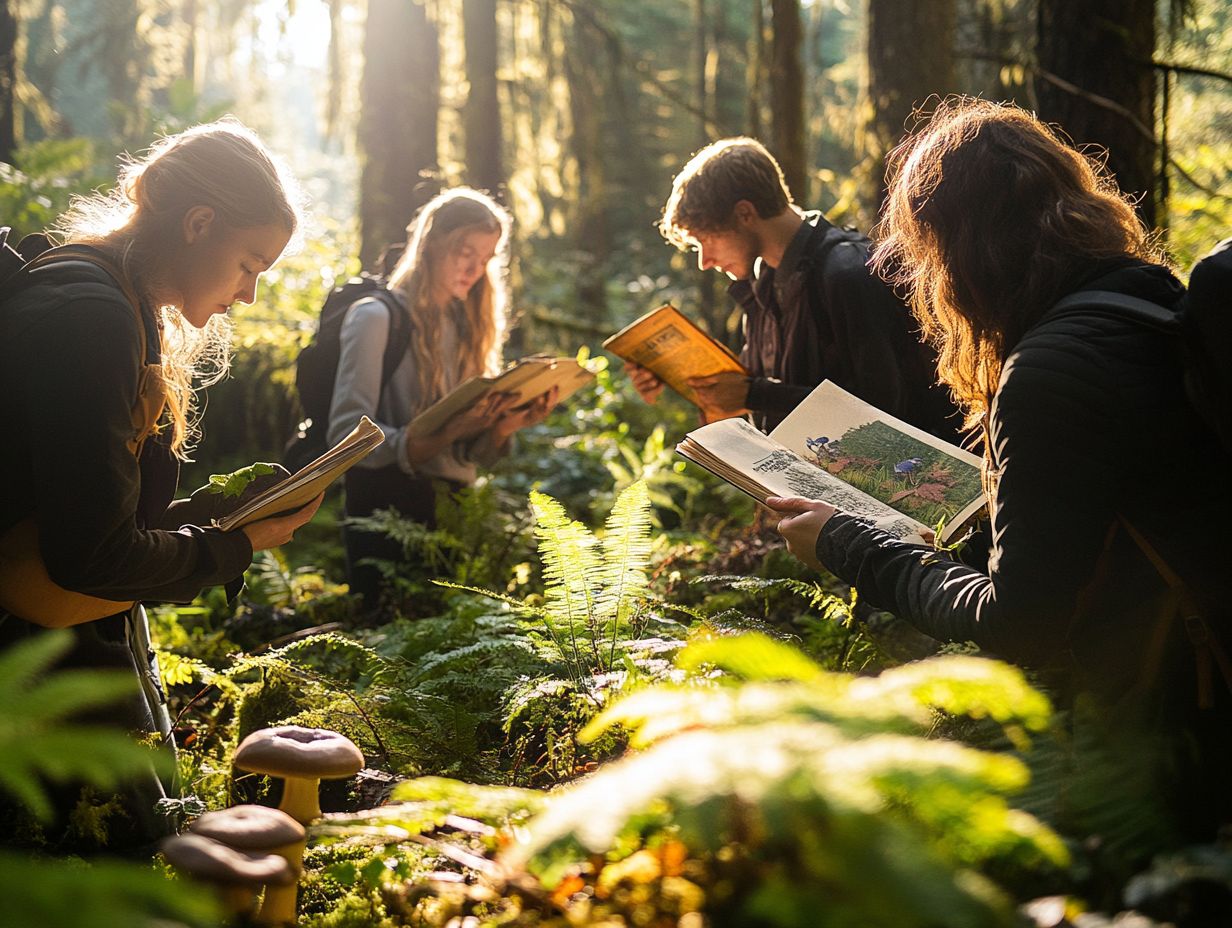 An informative image depicting local foraging resources