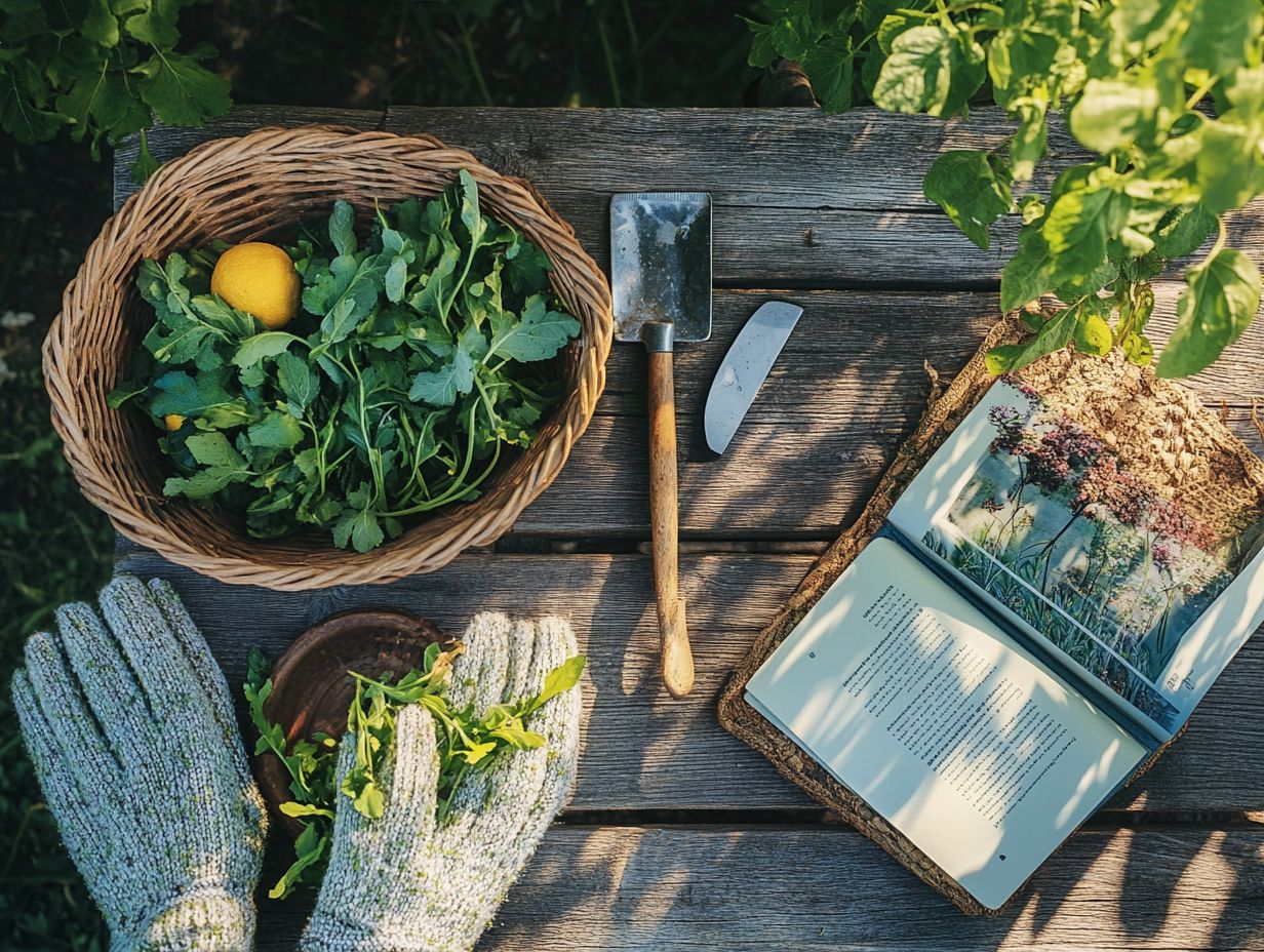 A well-equipped first aid kit for foragers