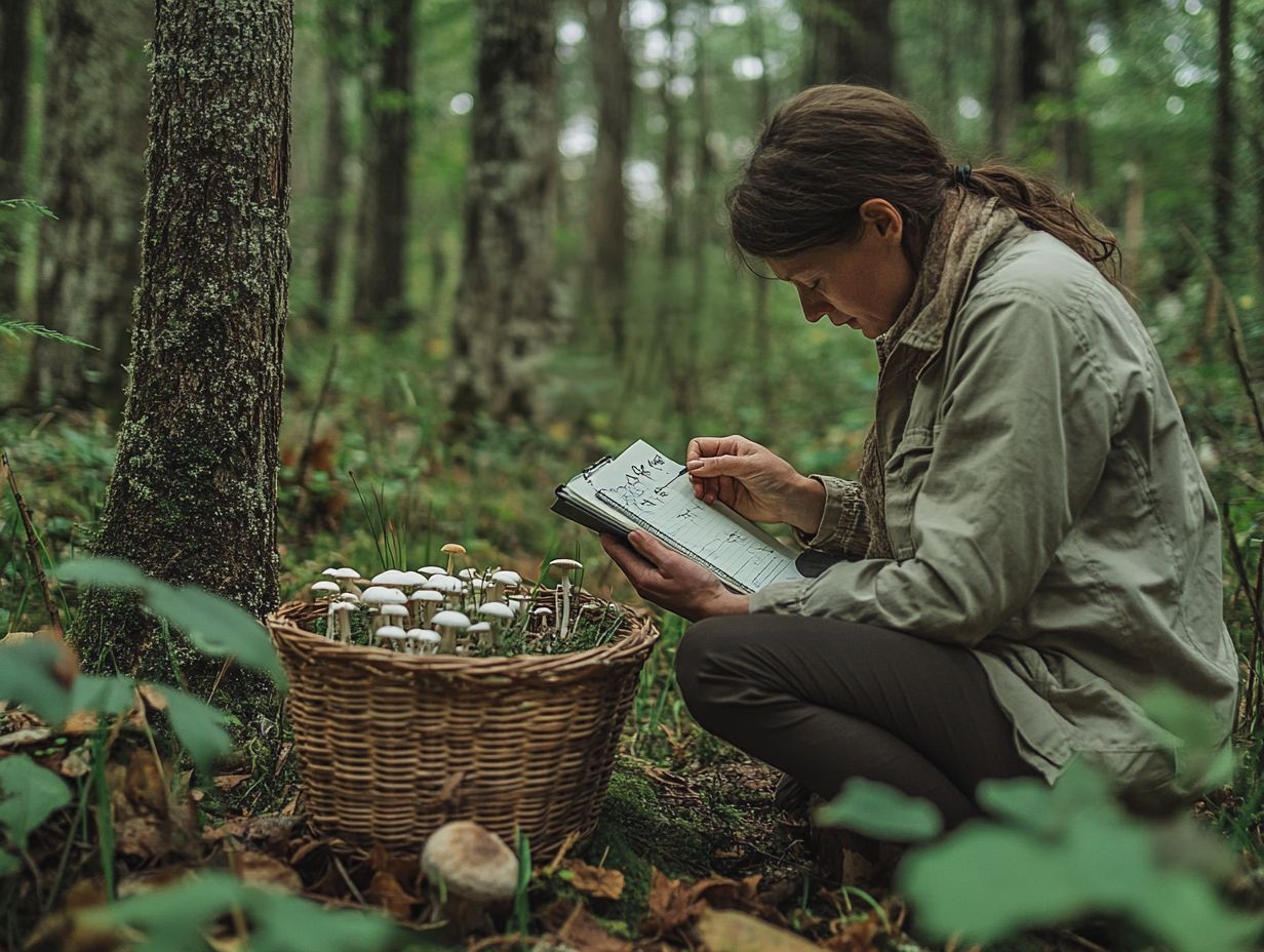 A visual representation of key takeaways for safe foraging.