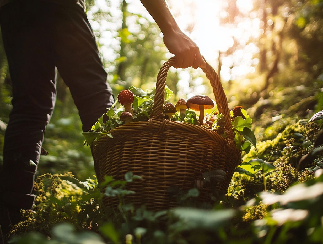 How does nature influence foraging techniques?