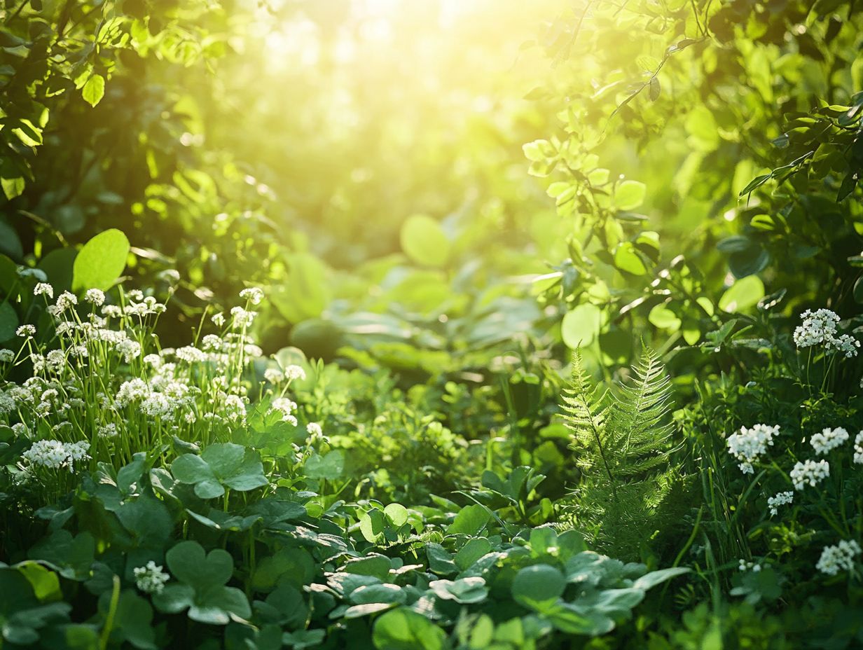 A variety of common edible plants for foraging, showcasing their nutritional benefits.