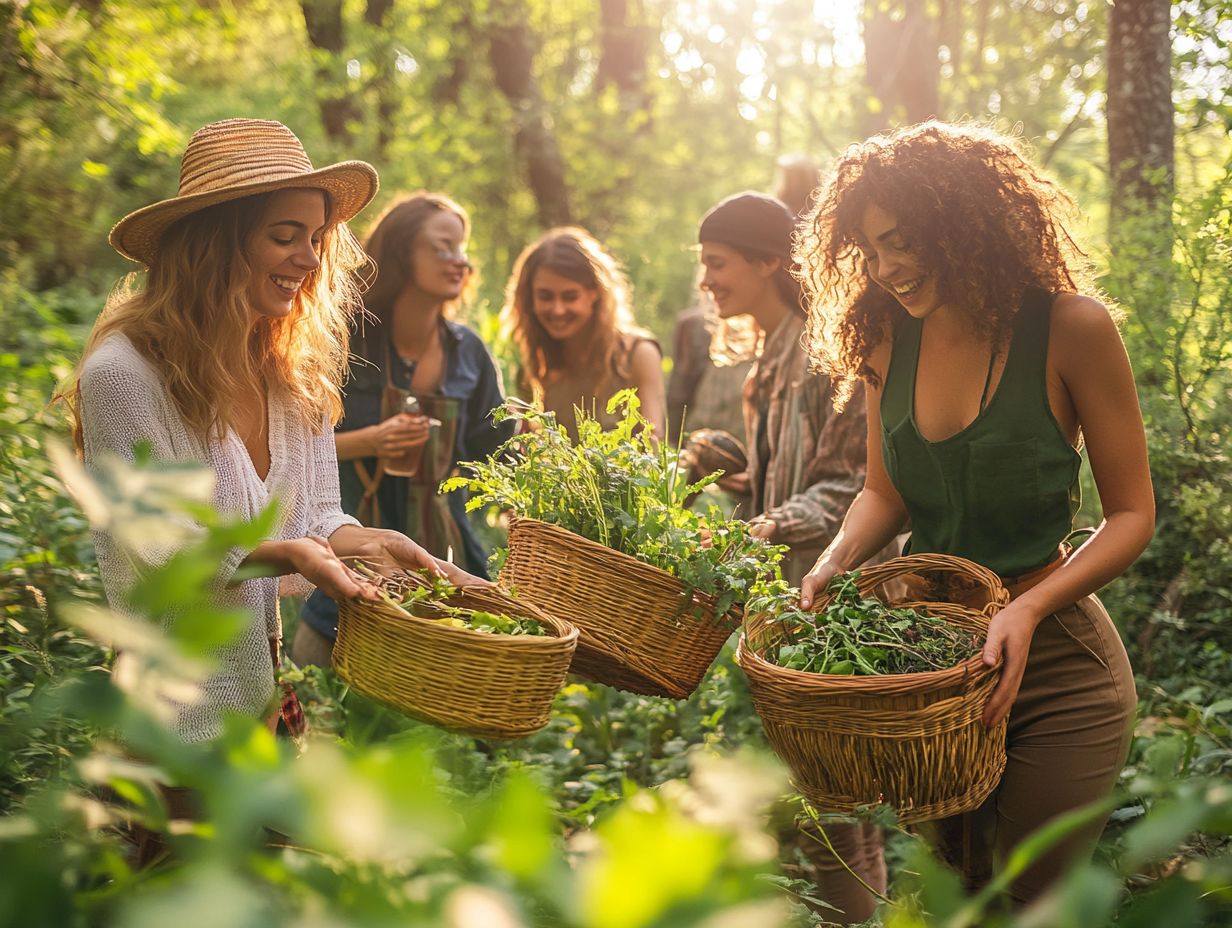 Illustration of benefits gained from community foraging