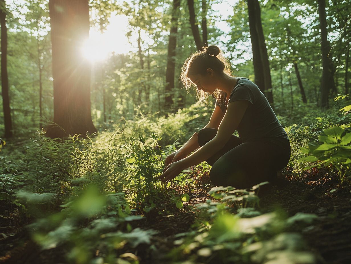 A variety of wild plants and foraged ingredients