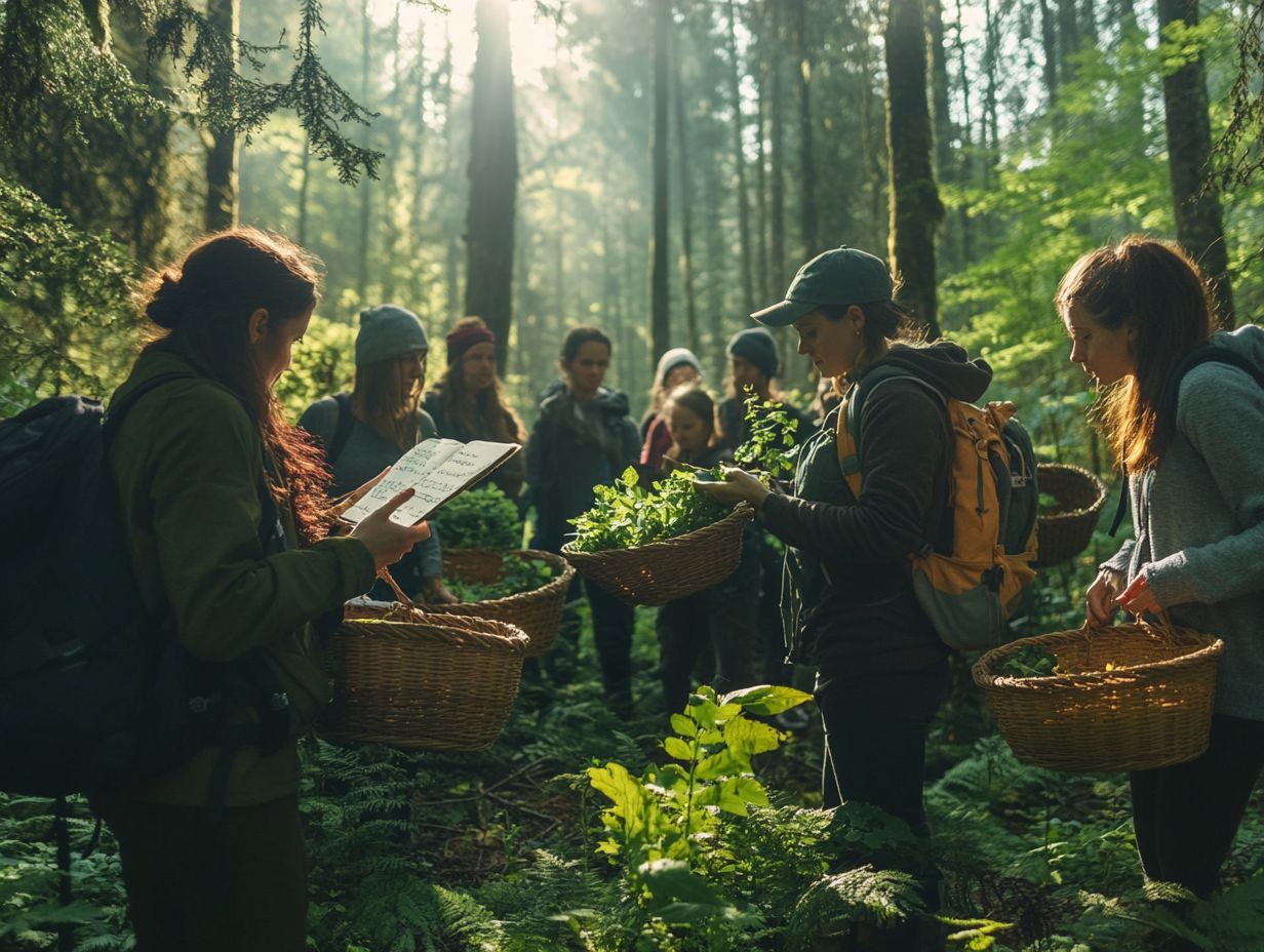 An image summarizing key takeaways about foraging.