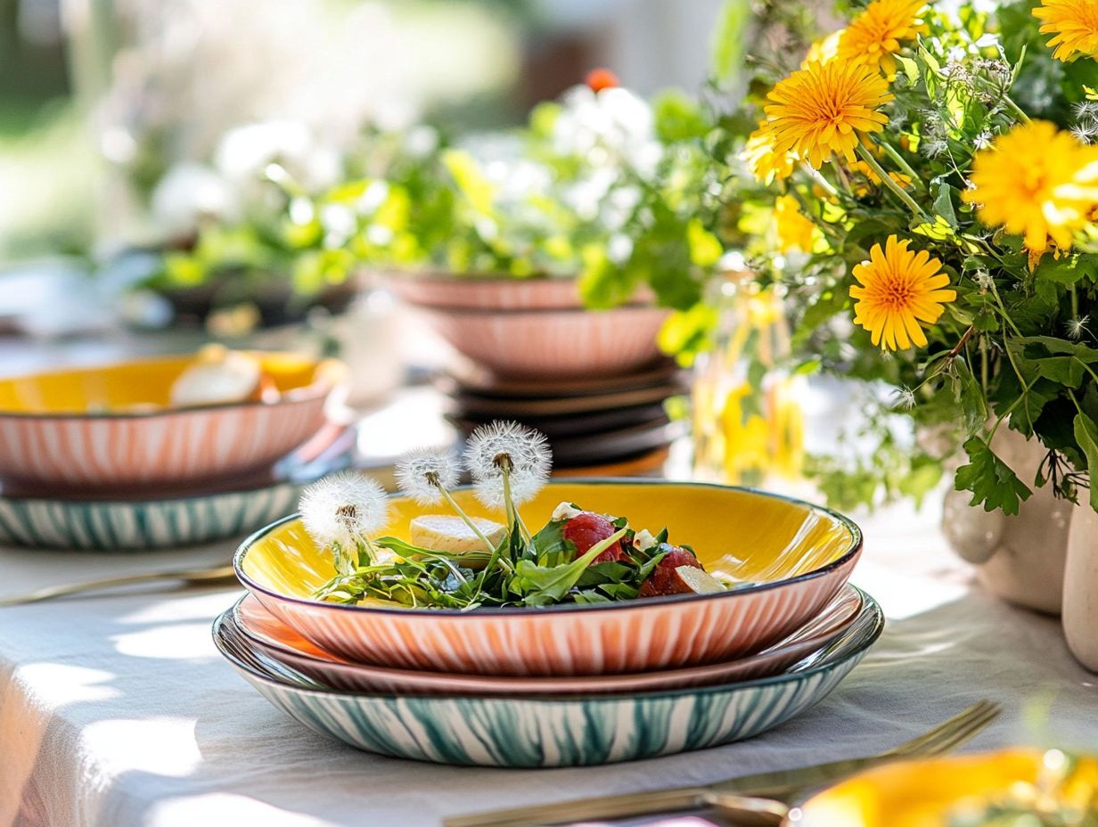 Image depicting key takeaways for using dandelions in recipes.