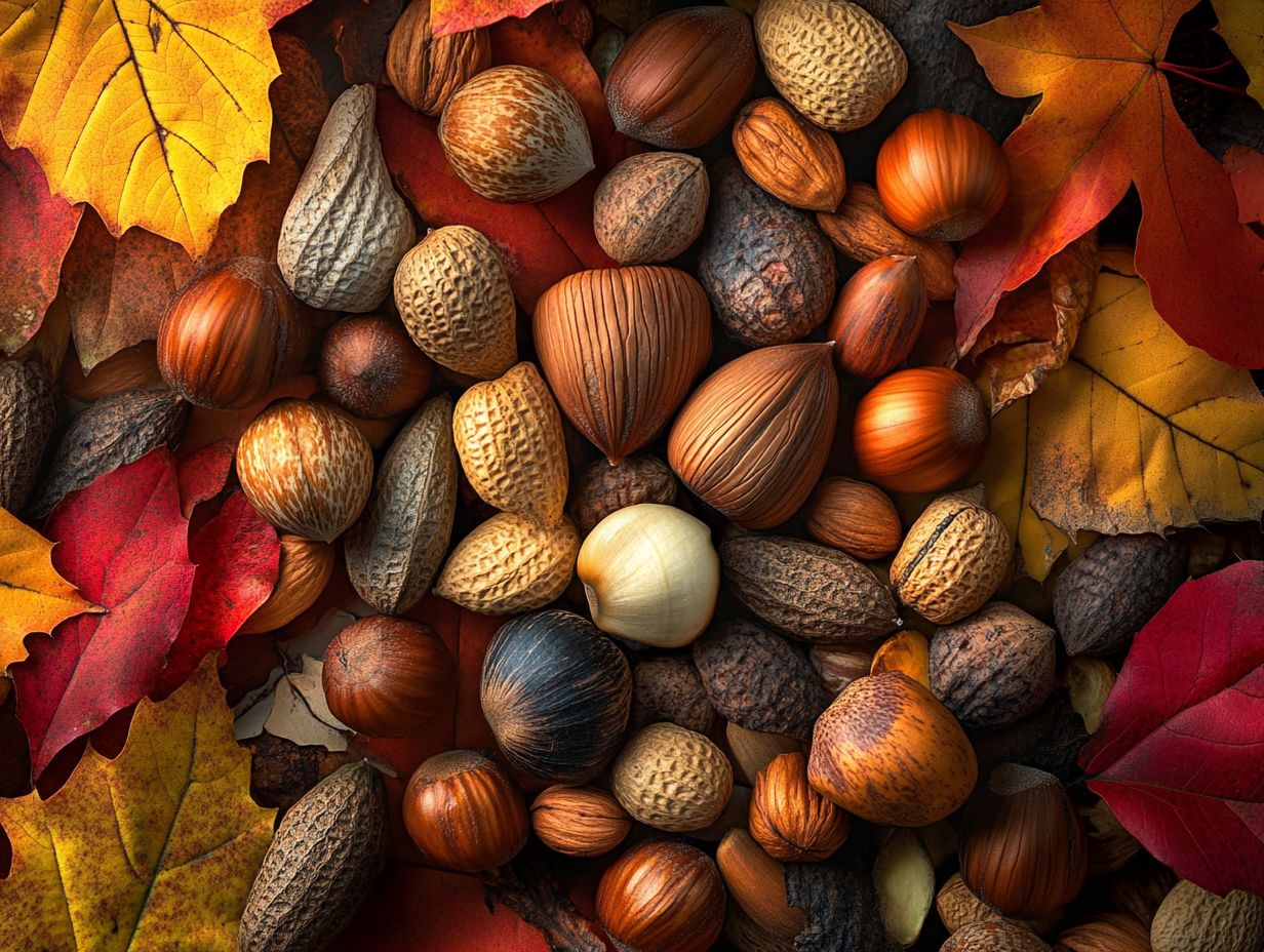 Image showing top 5 wild nuts to forage in fall