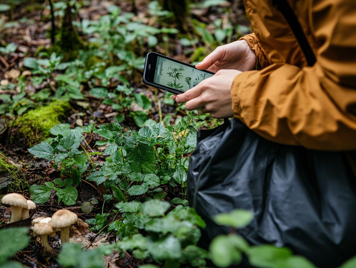 How can technology aid in sustainable foraging practices?