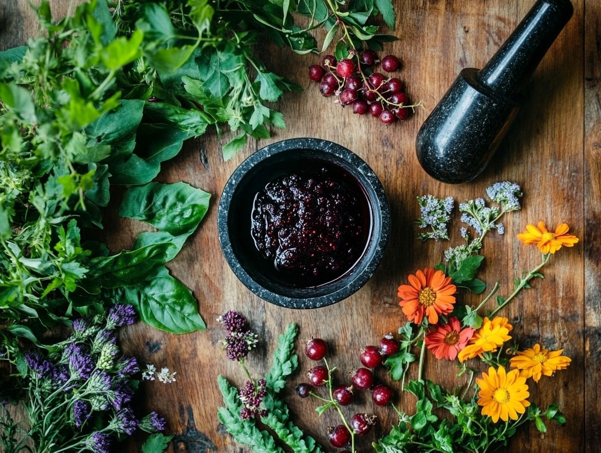 A variety of dishes showcasing wild edibles