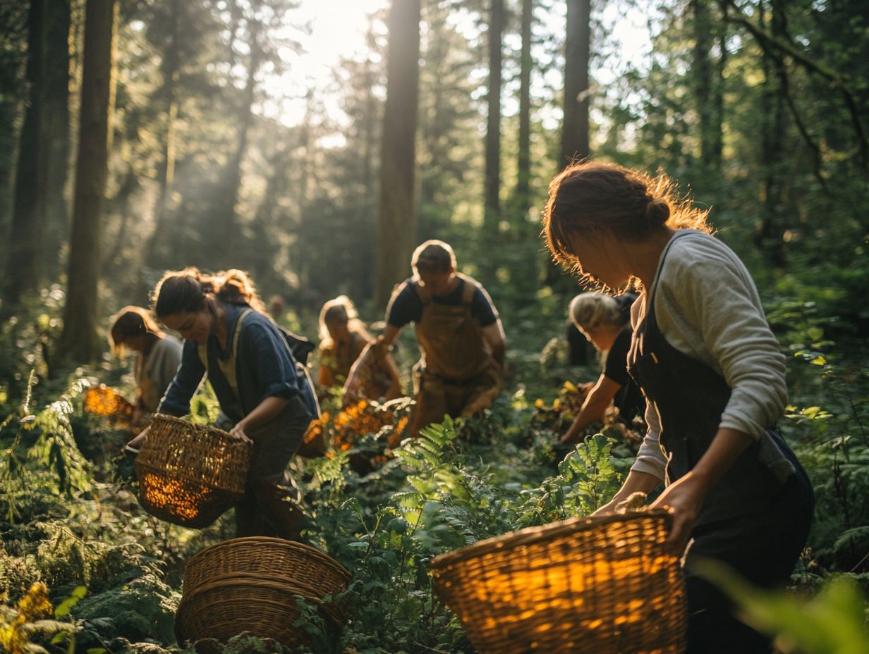 Image depicting frequently asked questions about foraging volunteering.