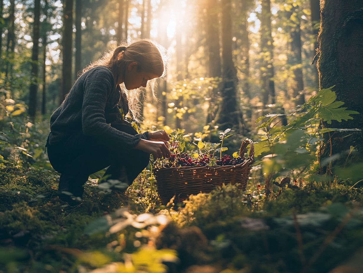 Field guides for foraging plants