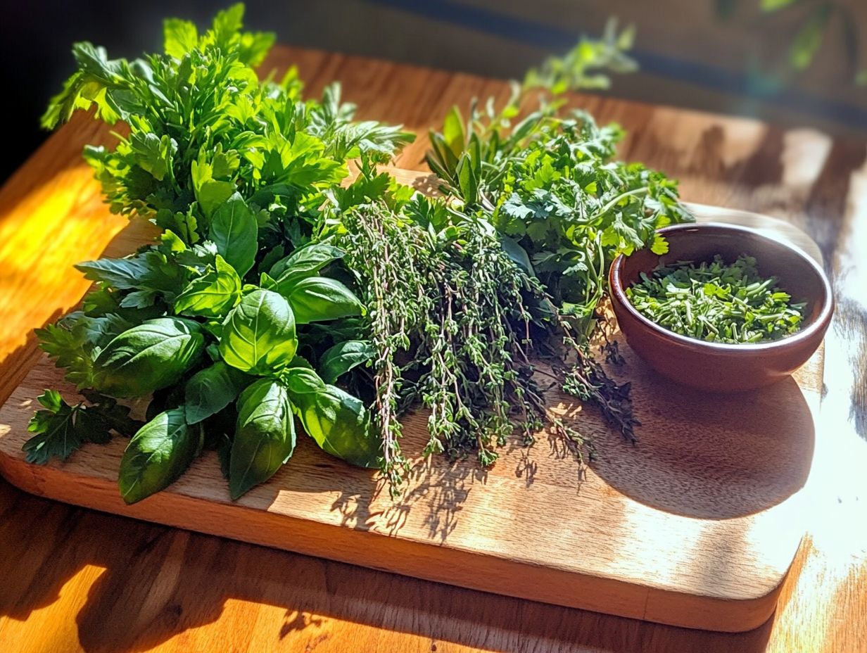 Common edible herbs