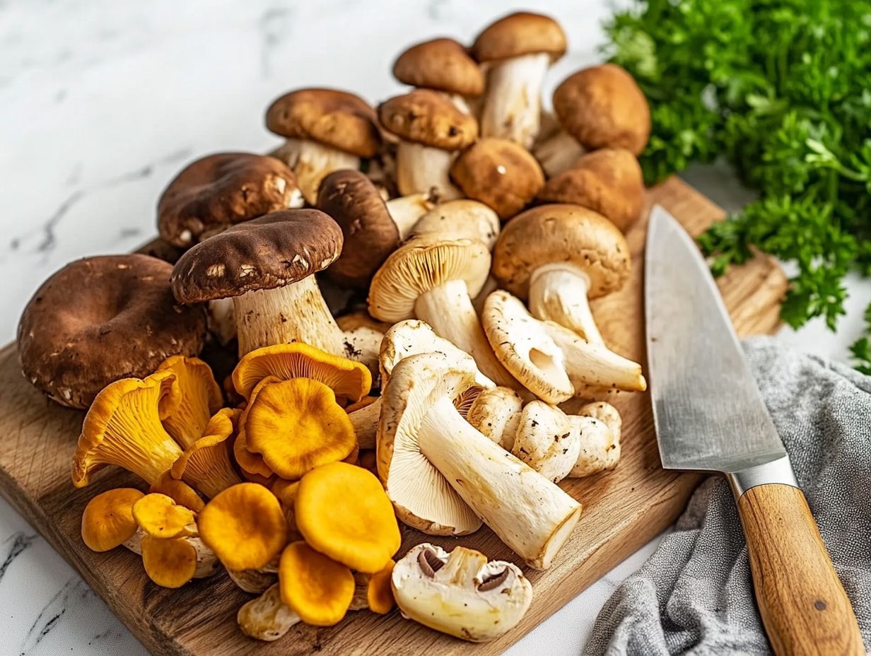 Image showing common questions about edible mushrooms