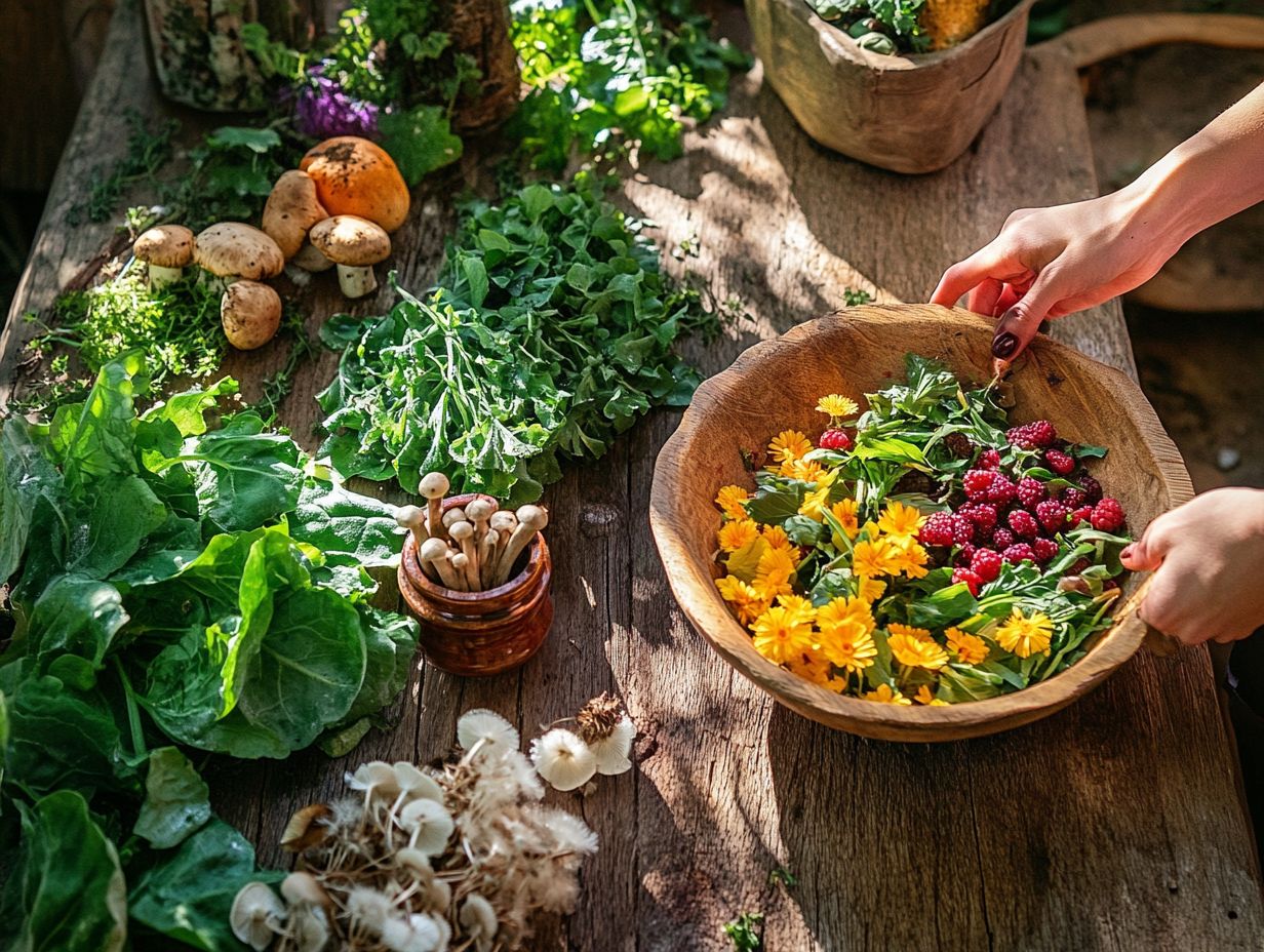 Identifying and Harvesting Foraged Edibles