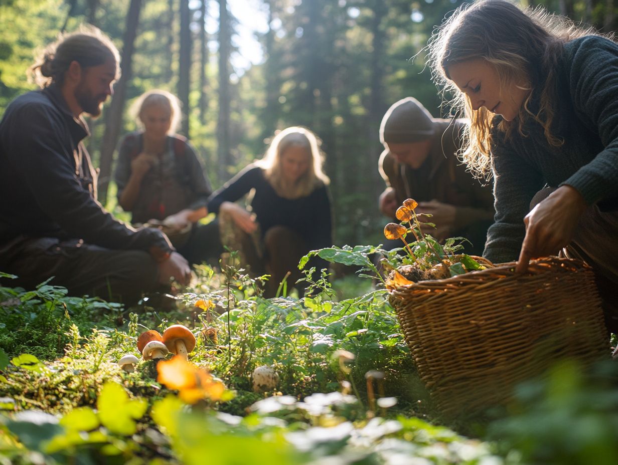 Visual summary of key takeaways on foraging