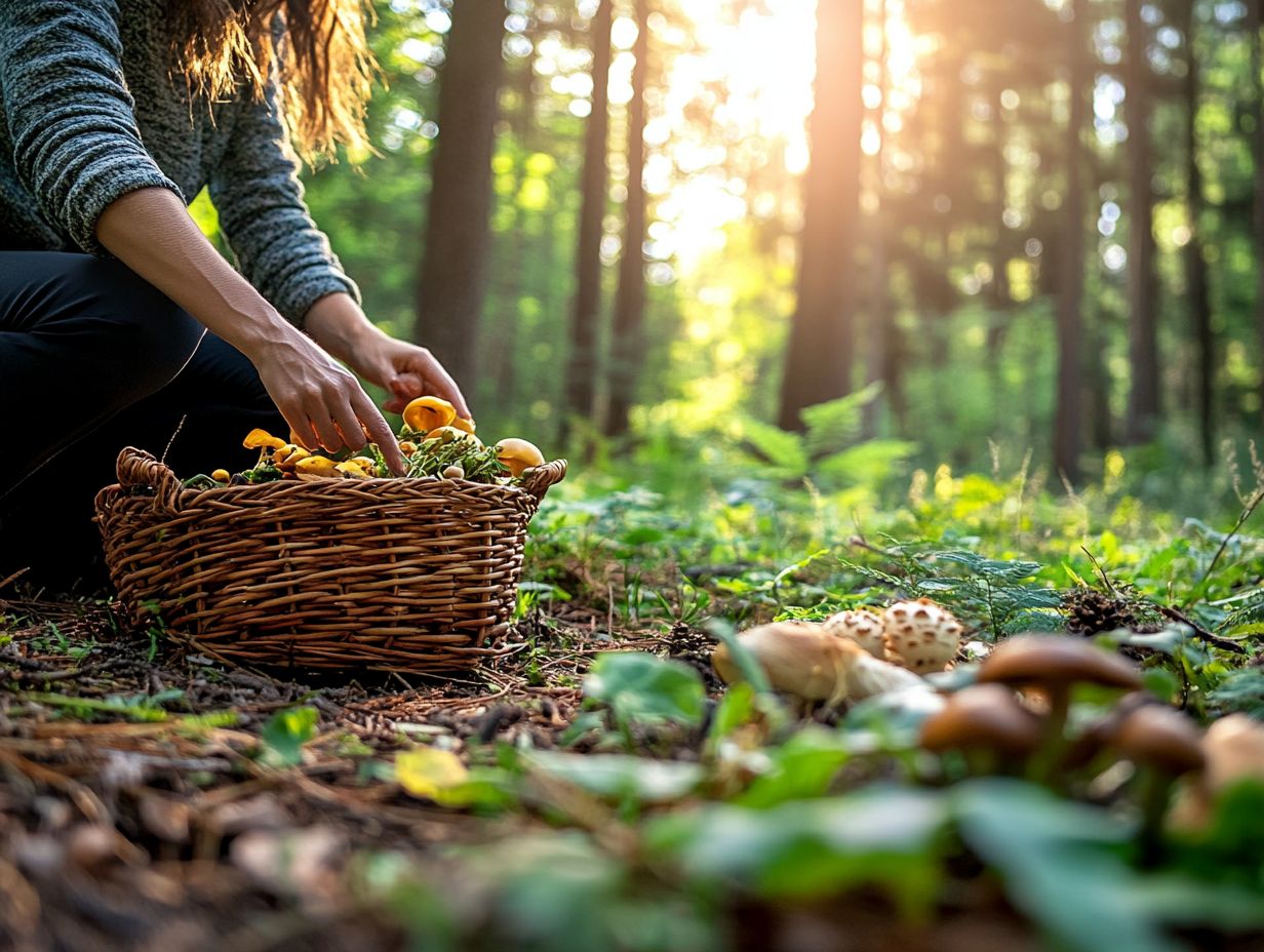 Illustration of key takeaways on foraging for beginners.