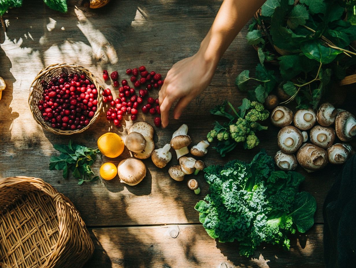 Seasonal foraging tips and ingredients in Baltimore, MD.