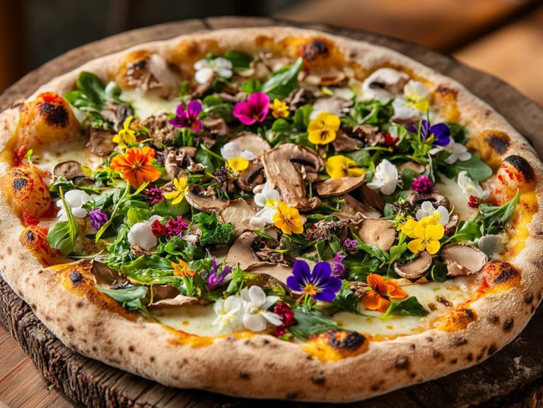 Wild Edible Pizza Toppings: A Unique Twist