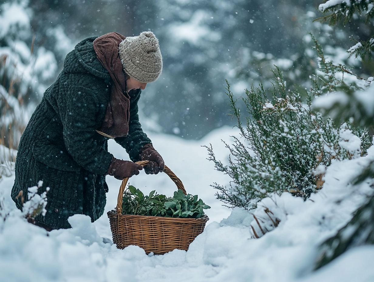 Preparing and Cooking Winter Foraged Foods